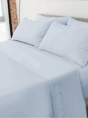Molecule Performance Sheet Set powder blue twin xl